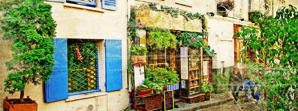 Traditional houses in France