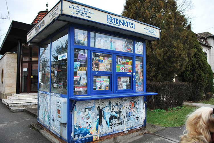 tram tickets kiosk in timisoara