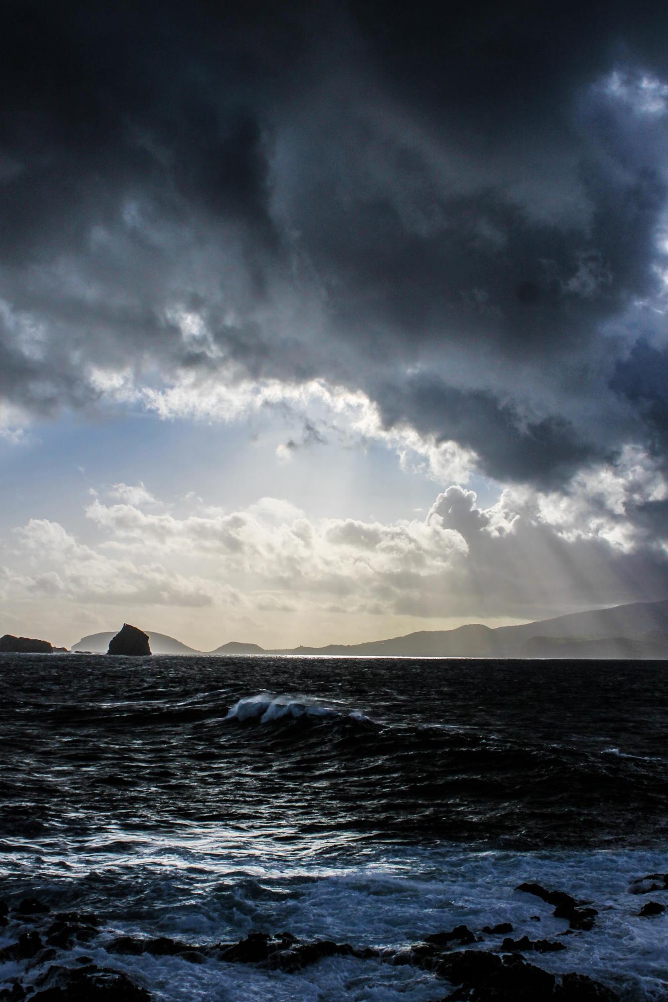 Rock formations in the Azores