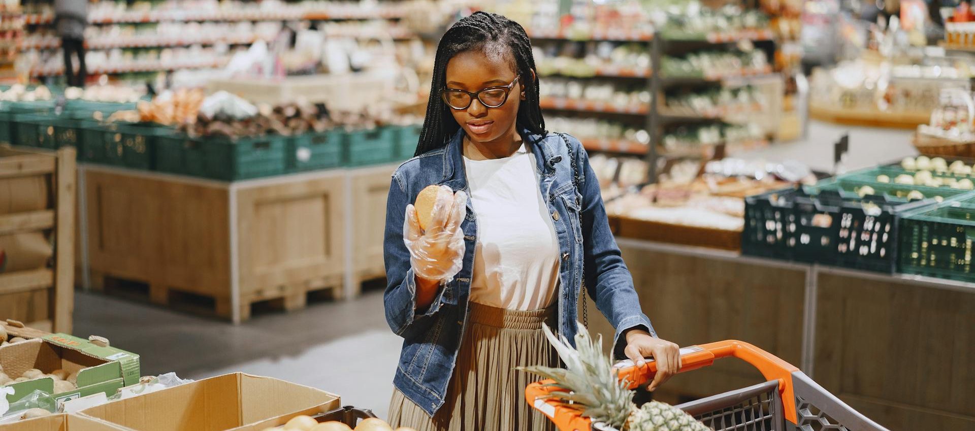 Girl wondering the difference of food prices in france compared to uk